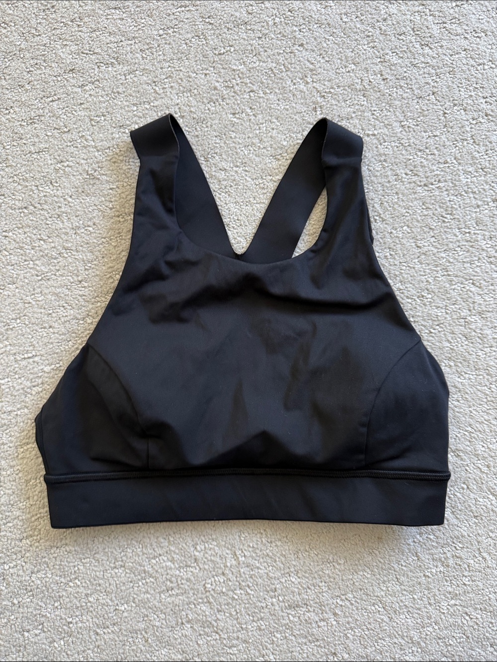 Lululemon Black High-Neck Sports Bra